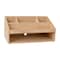 Martha Stewart Weston Wooden Desktop Organizer Caddy W/Open Lower Storage Compartment, Paulownia Wood, Light Natural LY-E20615-NAT-MS - alternate 9